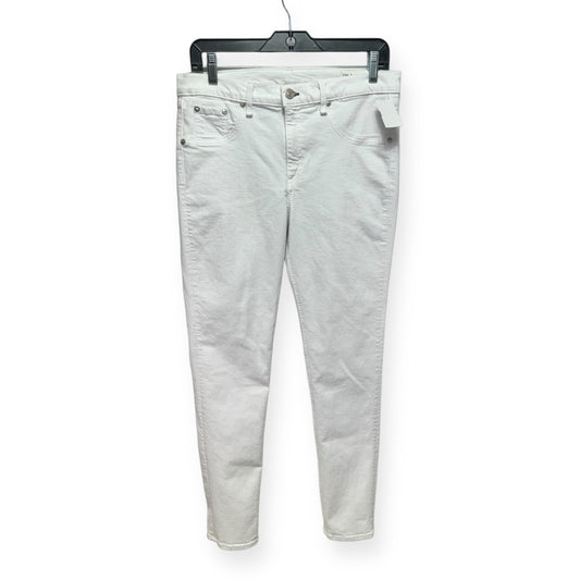 Cate Skinny Jeans Designer Rag & Bones Jeans In White, Size 14/32