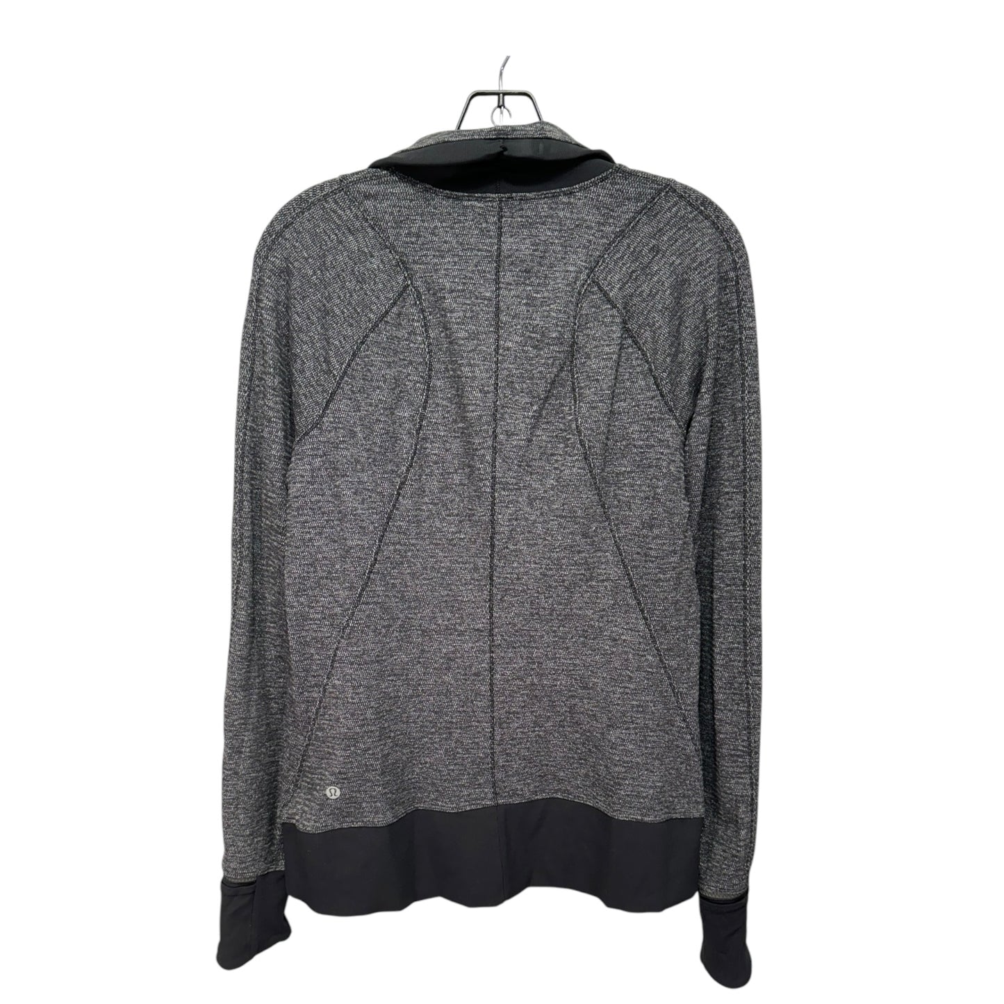 Runderful 1/2 Zip By Lululemon In Mini Check Pique Black Heathered Black / Black, Size: 10