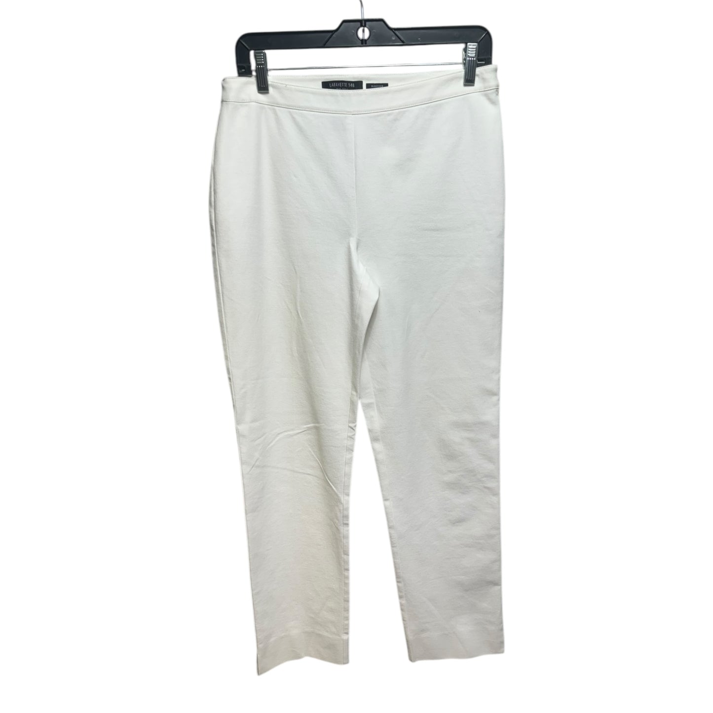 Bleecker Pants Designer By Lafayette 148 In White, Size: 8
