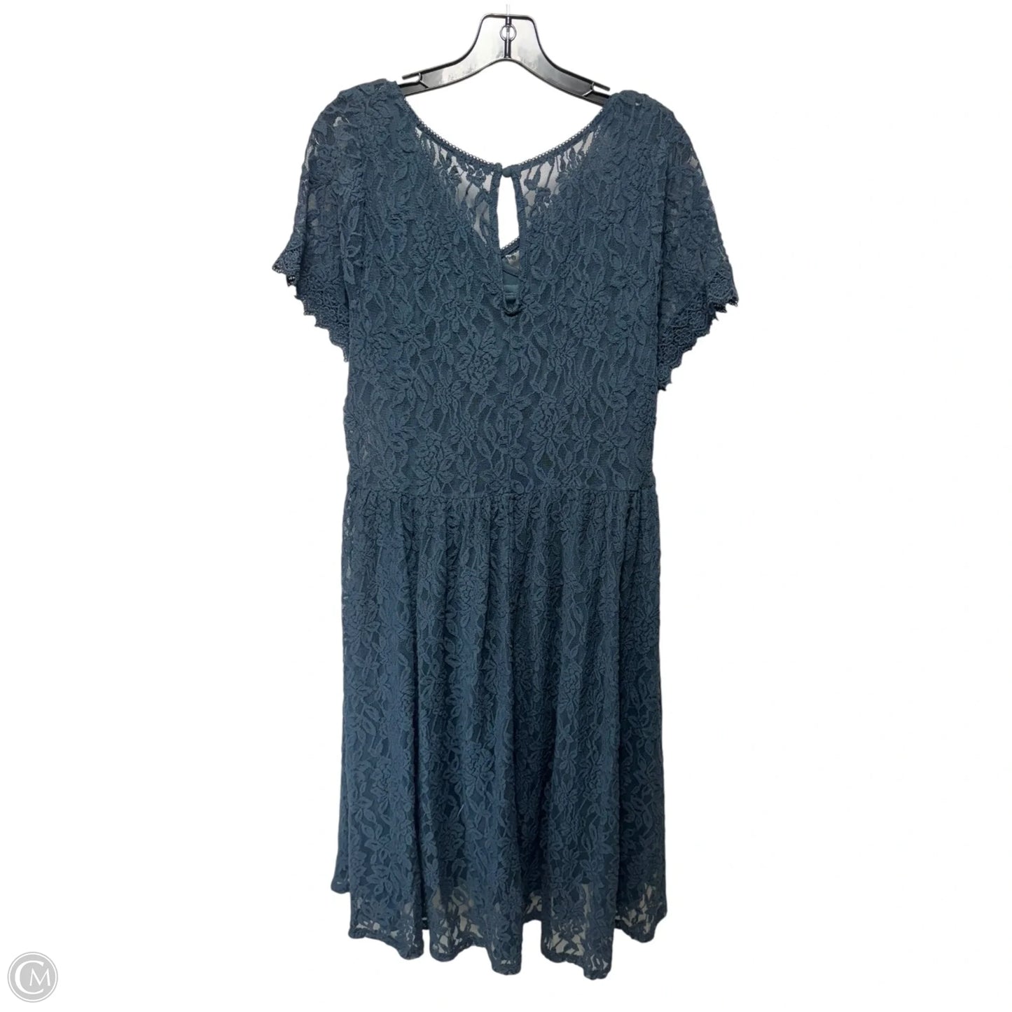 Lace Dress Casual Midi By Torrid In Teal, Size: 2x