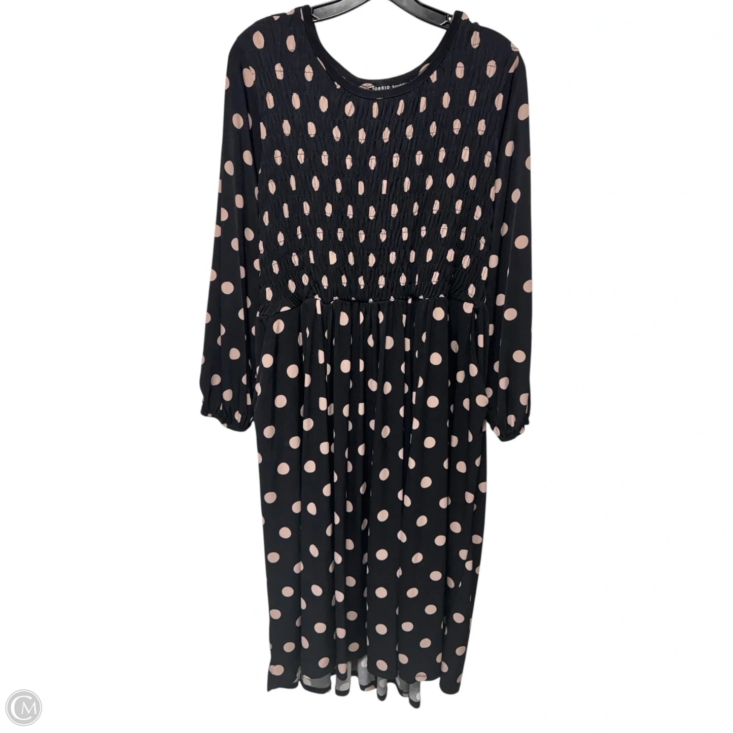 Dress Casual Midi By Torrid In Polkadot Pattern, Size: 2x