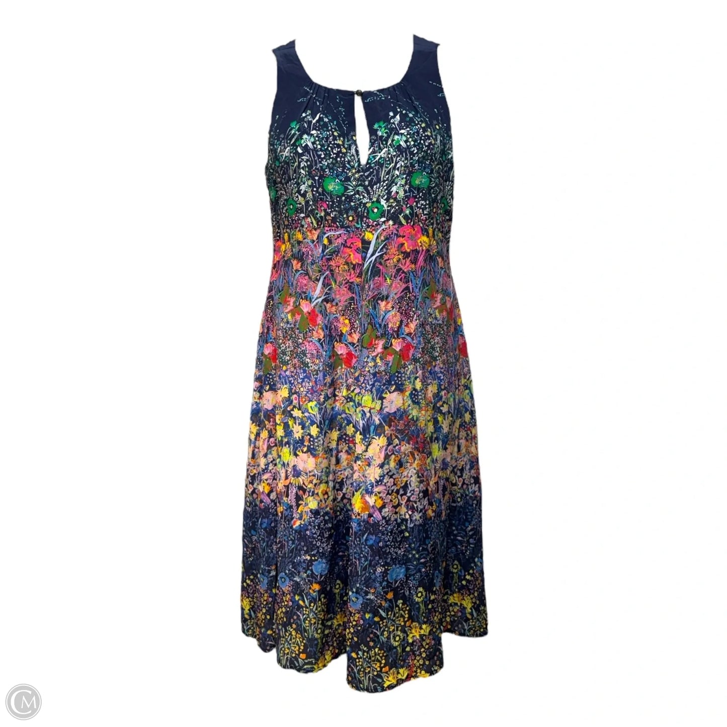 Silk Dress Casual Maxi By Maeve In Multi-colored, Size: 8