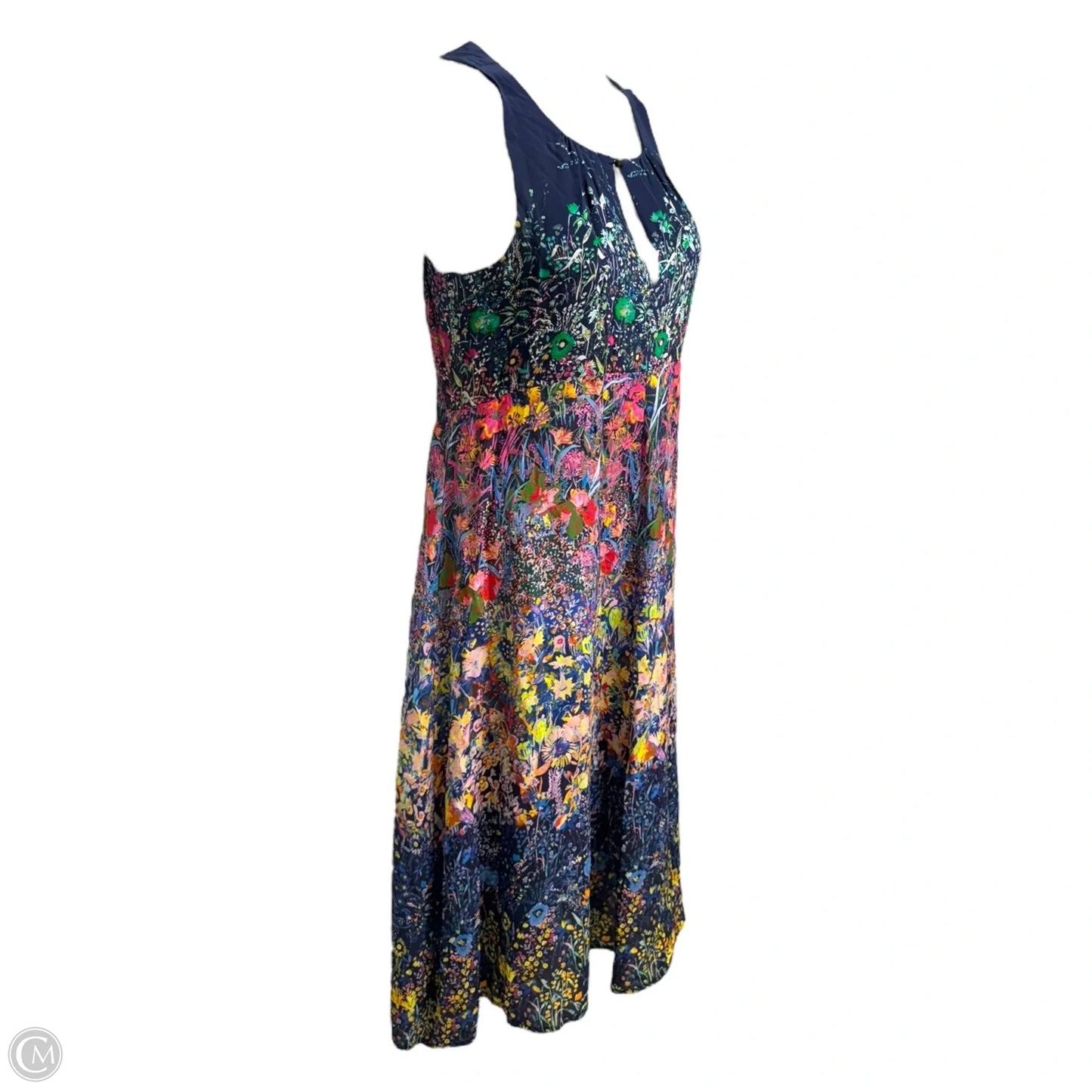 Silk Dress Casual Maxi By Maeve In Multi-colored, Size: 8