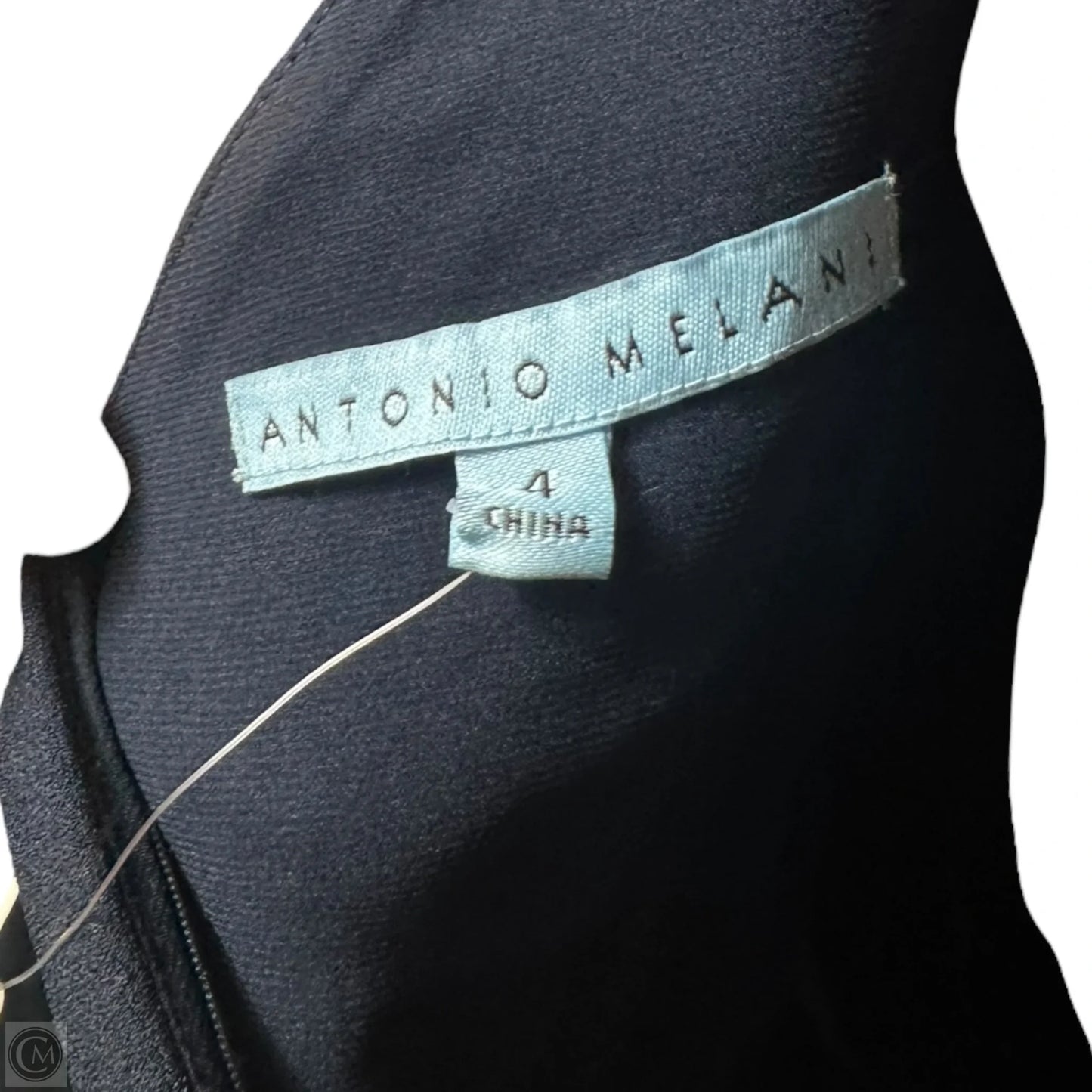 One Shoulder Dress Casual Midi By Antonio Melani In Navy, Size: 4