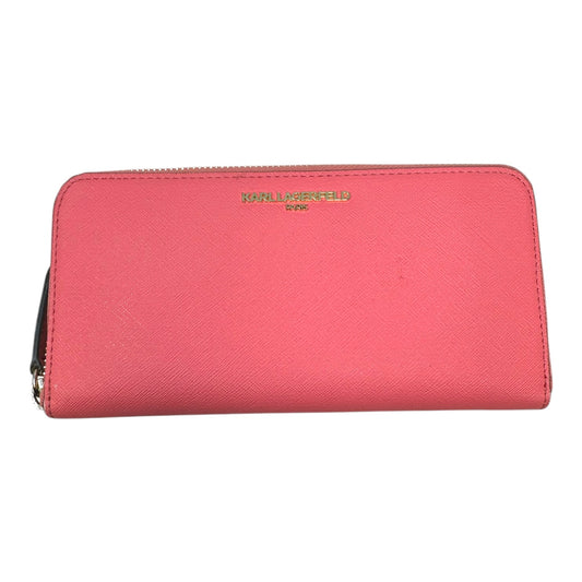 Saffiano Wallet Designer By Karl Lagerfeld, Size: Large