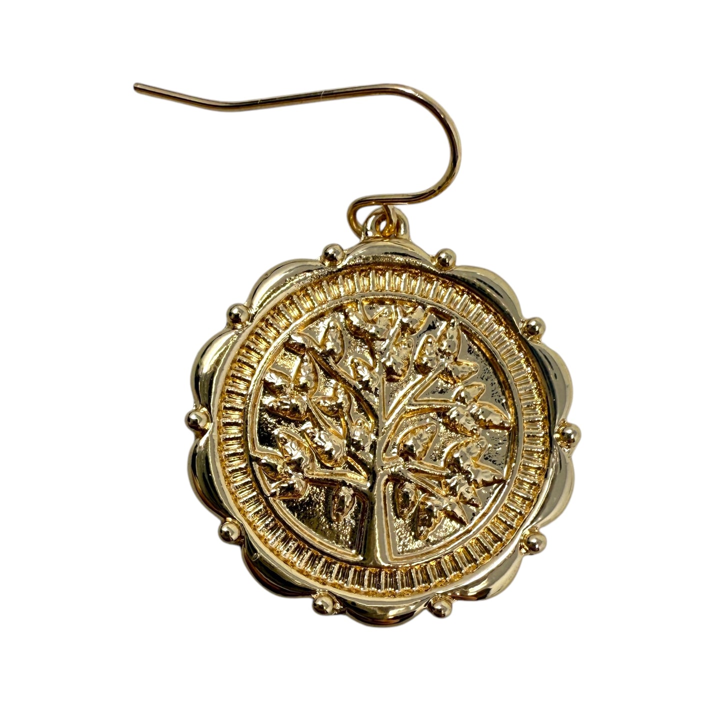 Gold Tone Tree Of Life Drop Earrings By Charter Club