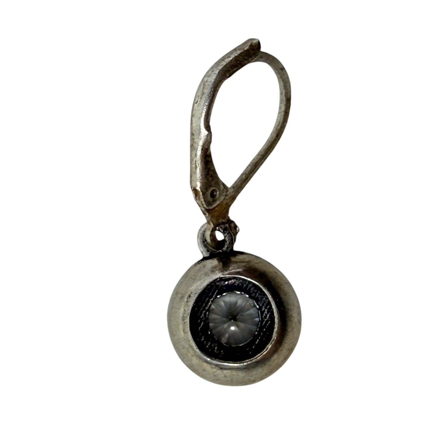 Silver Tone Crystal Earrings Dangle/drop By Napier
