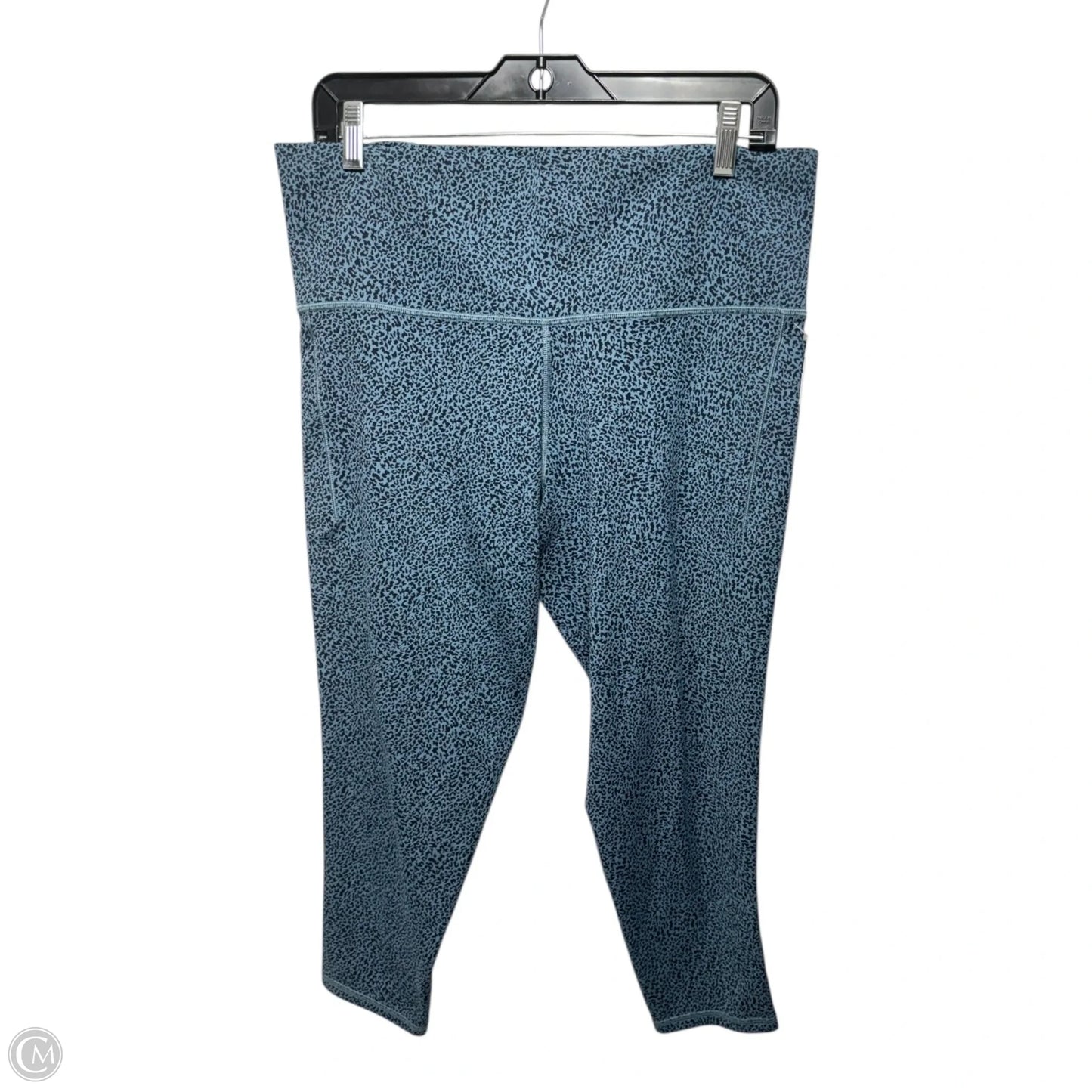 Athletic Leggings Capris By Athleta In Black & Blue, Size: 1x