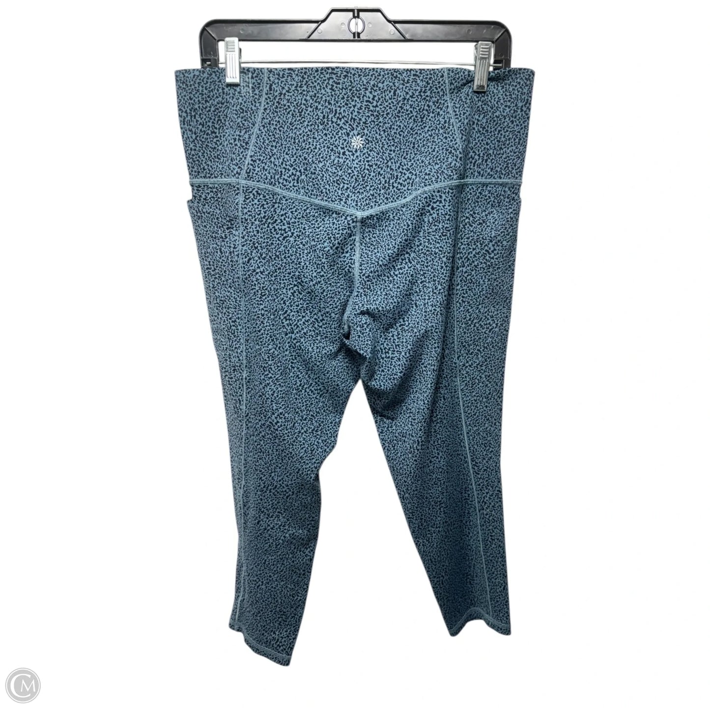 Athletic Leggings Capris By Athleta In Black & Blue, Size: 1x