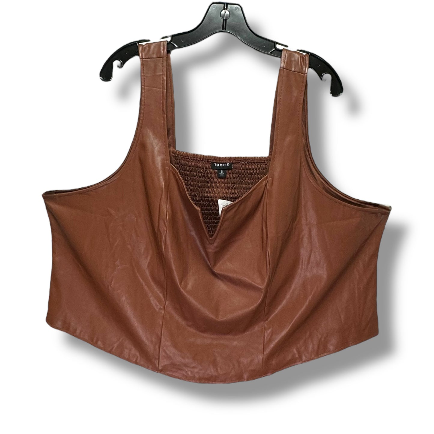 Top Sleeveless By Torrid In Brown, Size: 28