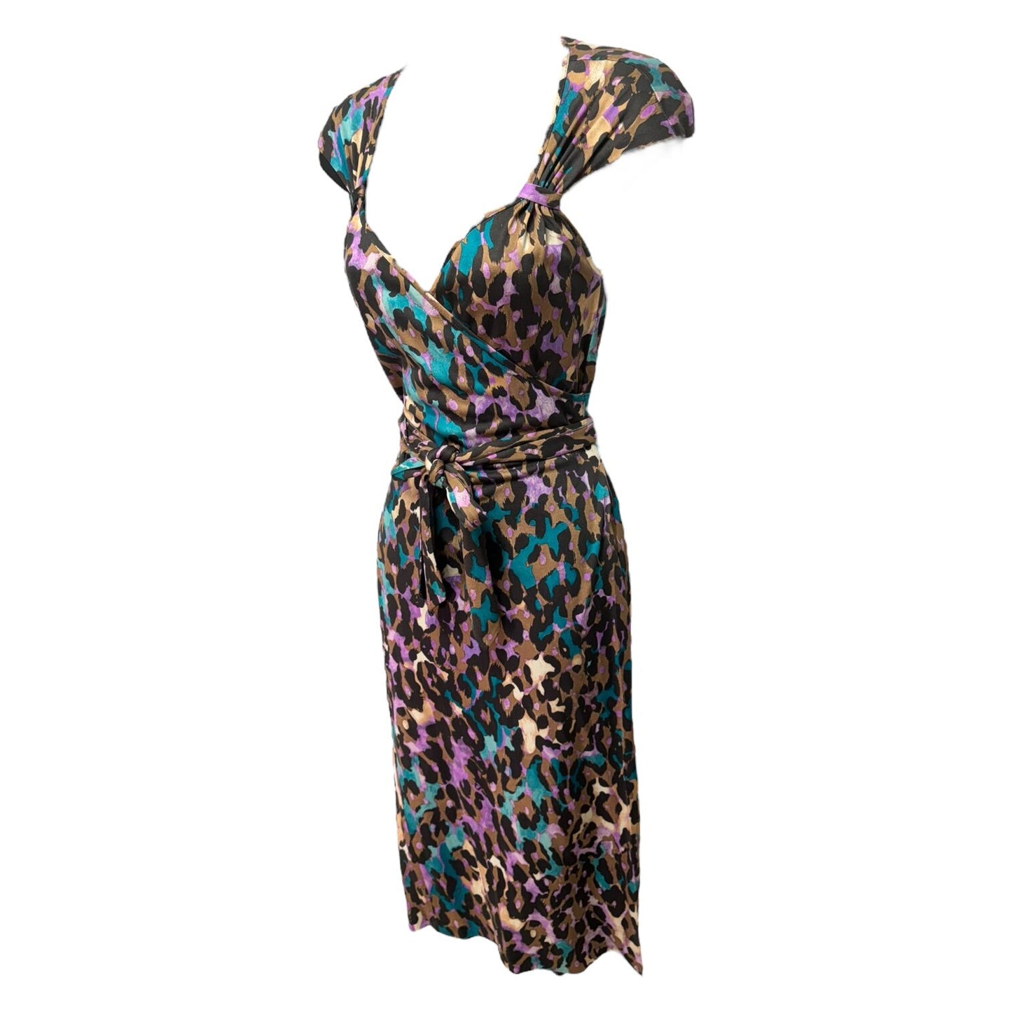 Rita Silk Wrap Dress Designer By Diane Von Furstenberg Size: 4