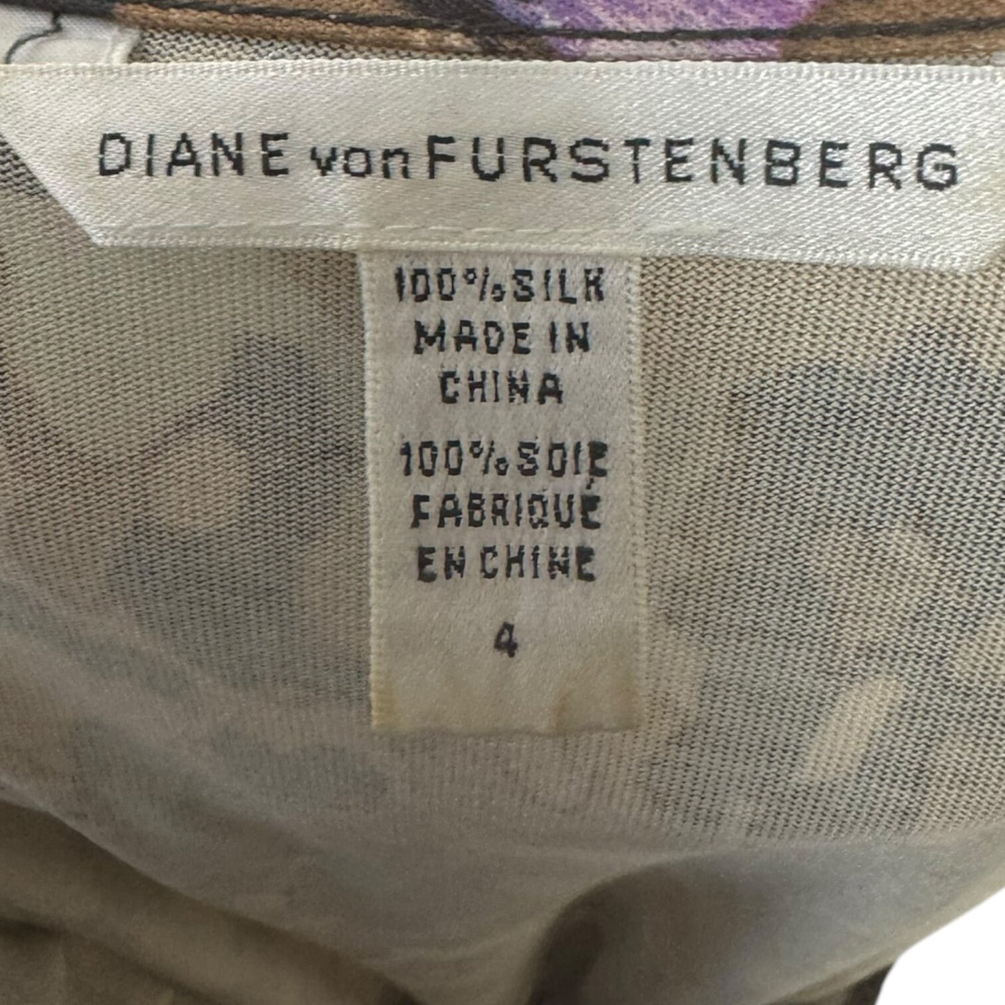 Rita Silk Wrap Dress Designer By Diane Von Furstenberg Size: 4