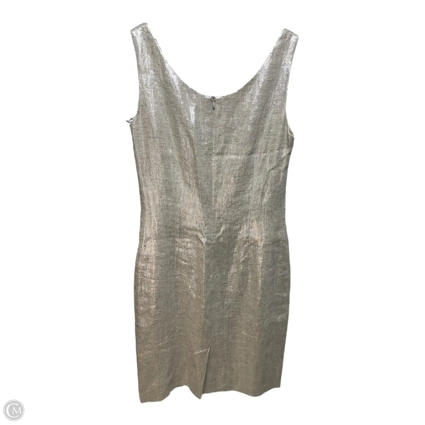 Metallic Linen Dress Casual Short By Sara Campbell In Silver, Size: 6
