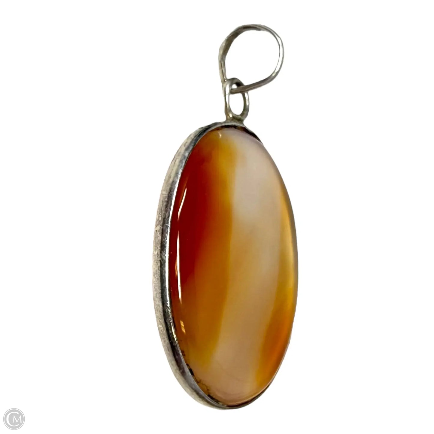 Agate & Sterling Silver Pendant By Unbranded