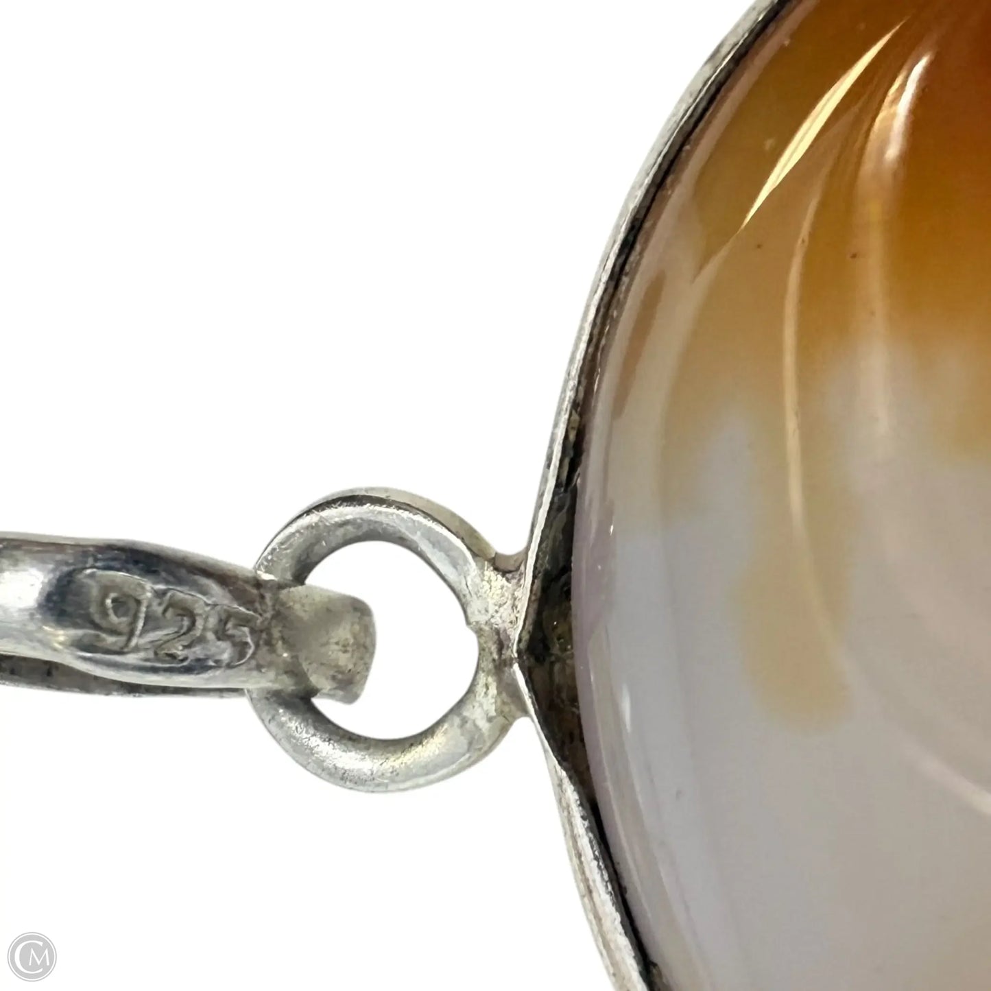 Agate & Sterling Silver Pendant By Unbranded