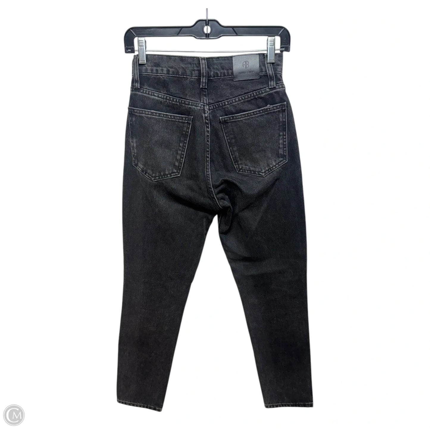 Jeans Boyfriend By Anine Bing In Black Denim, Size: 0