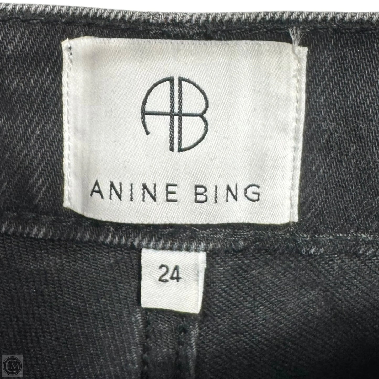 Jeans Boyfriend By Anine Bing In Black Denim, Size: 0