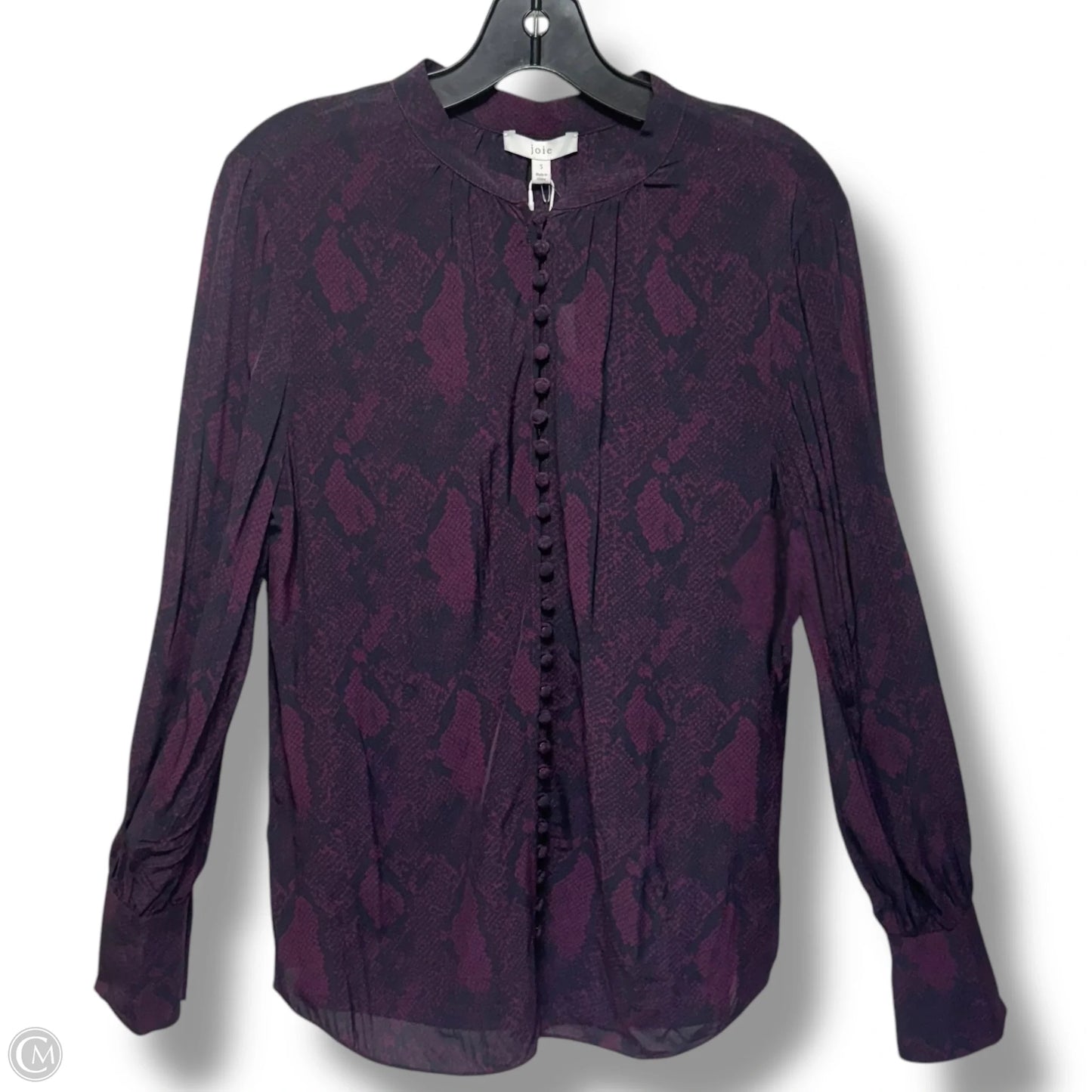 Shariana Blouse By Joie In Snakeskin Print, Size: S