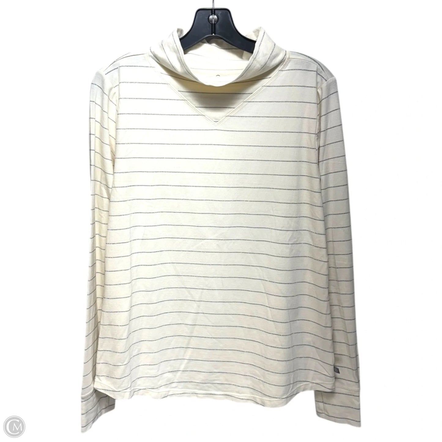 Top Long Sleeve By Talbots In Striped Pattern, Size: L