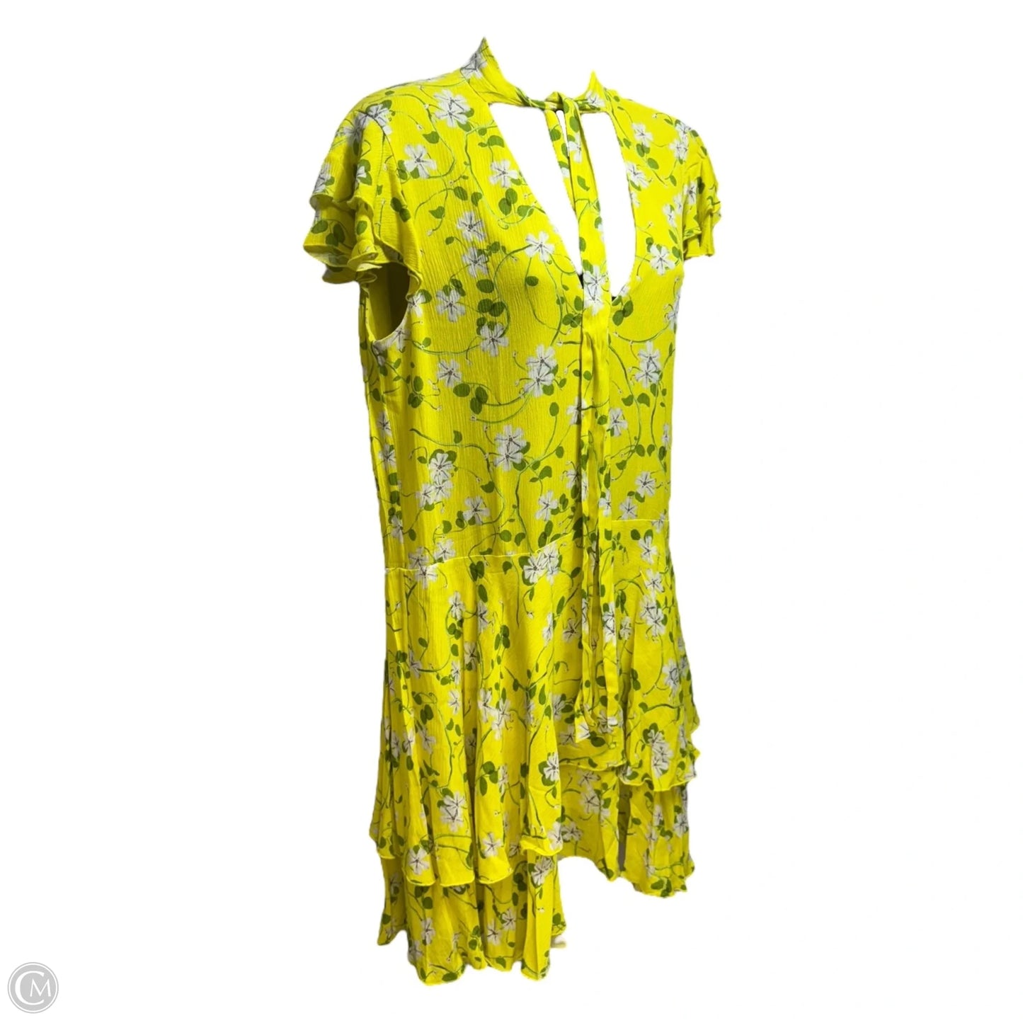 Moore Dress Designer By Alice + Olivia In Spring Primrose Lemon, Size: 4