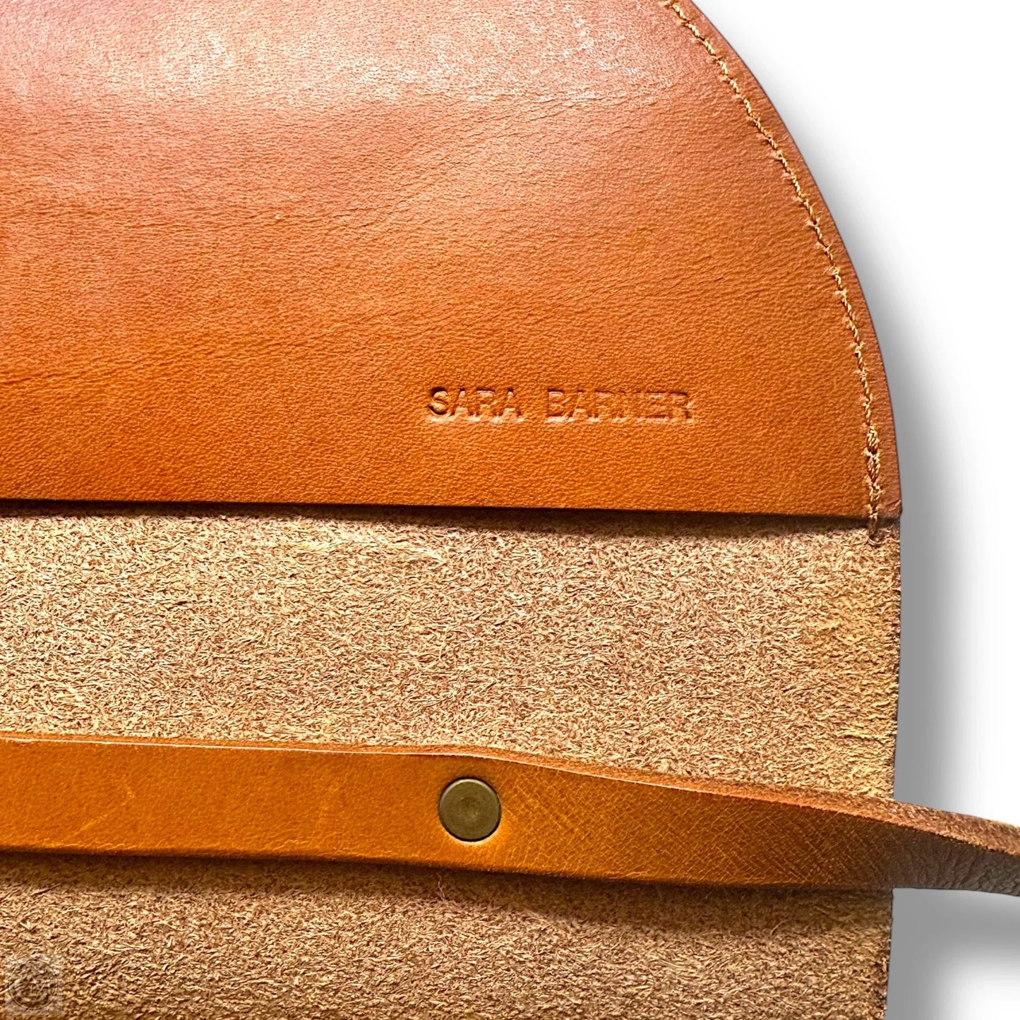 The Ruby Bag By Sara Barner In Tan English Bridle Leather, Size: Small