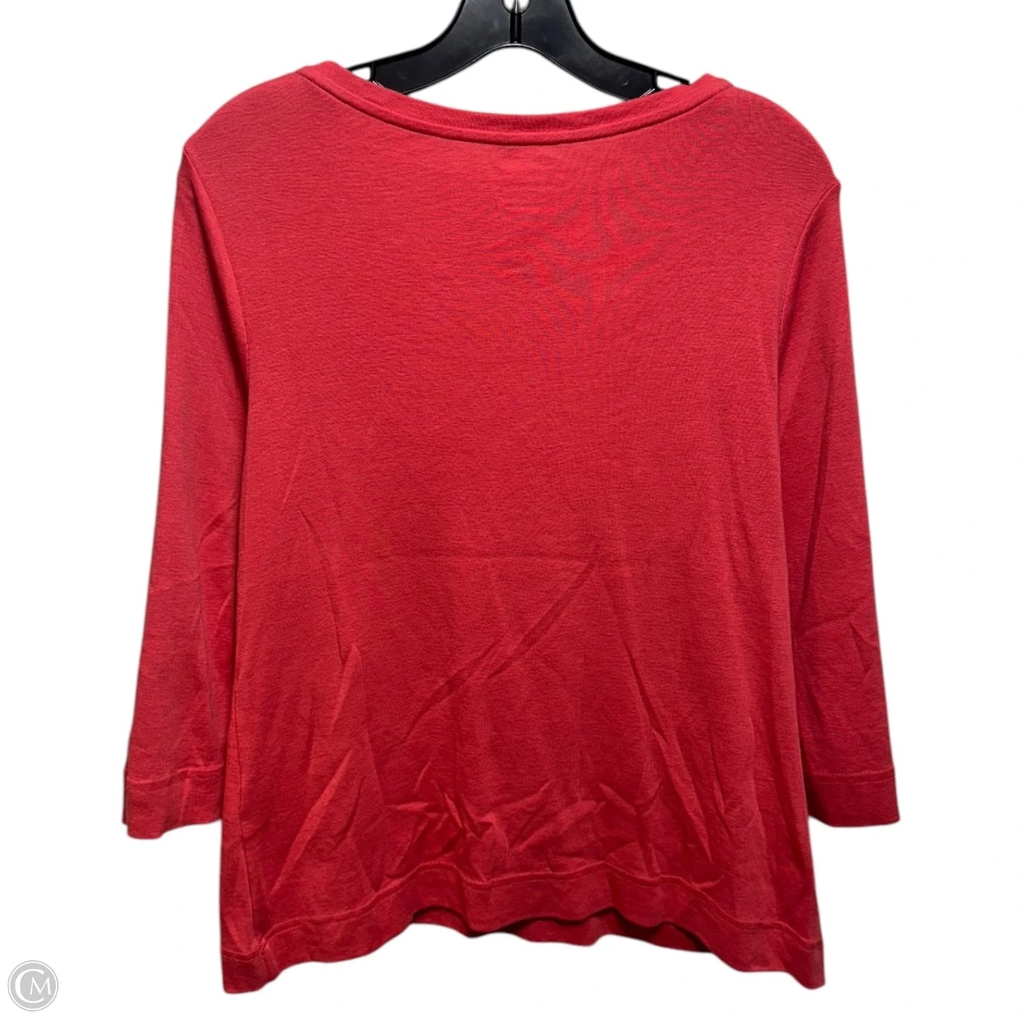 Top Long Sleeve By Chicos In Coral, Size: M