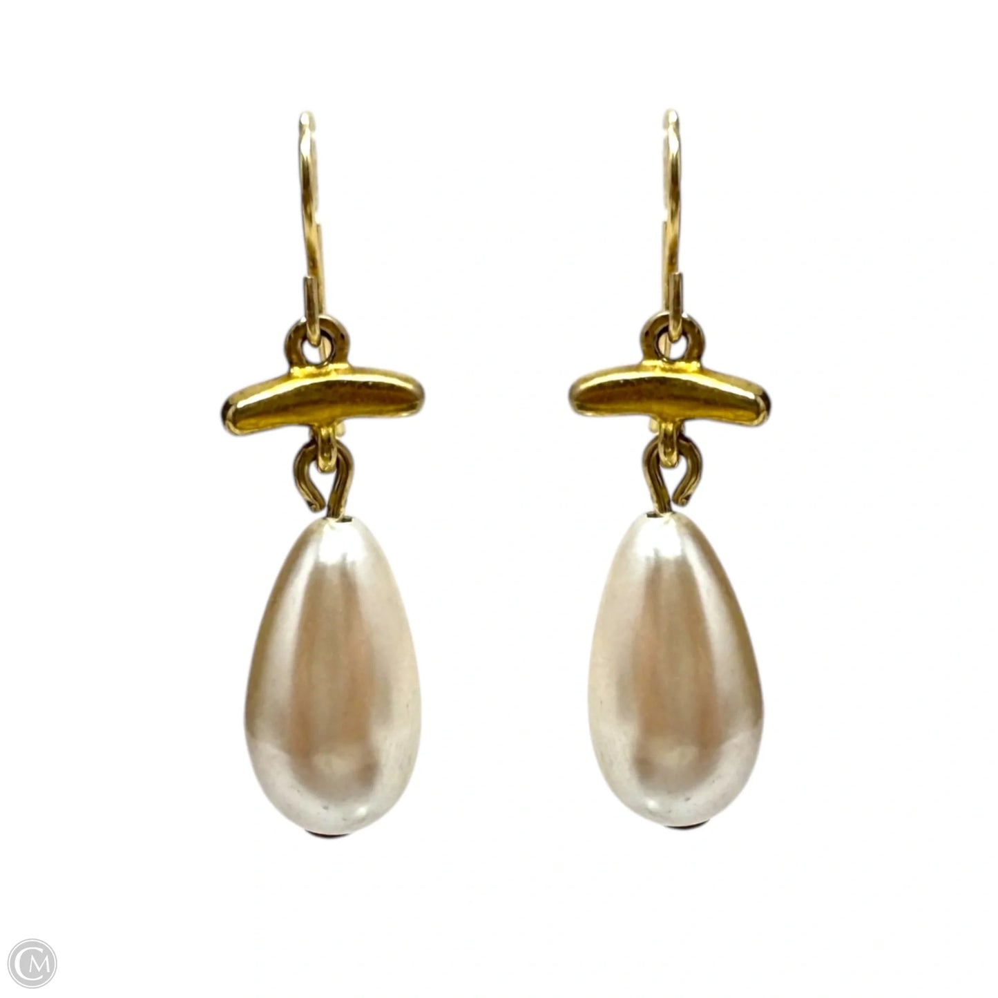 Faux Pearl Drop Earrings By Unbranded