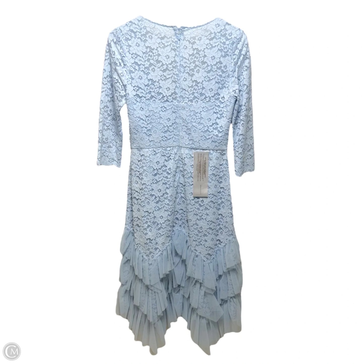 Stretch Lace & Tulle Cocktail Dress By Bcbgmaxazria In Blue, Size: 4