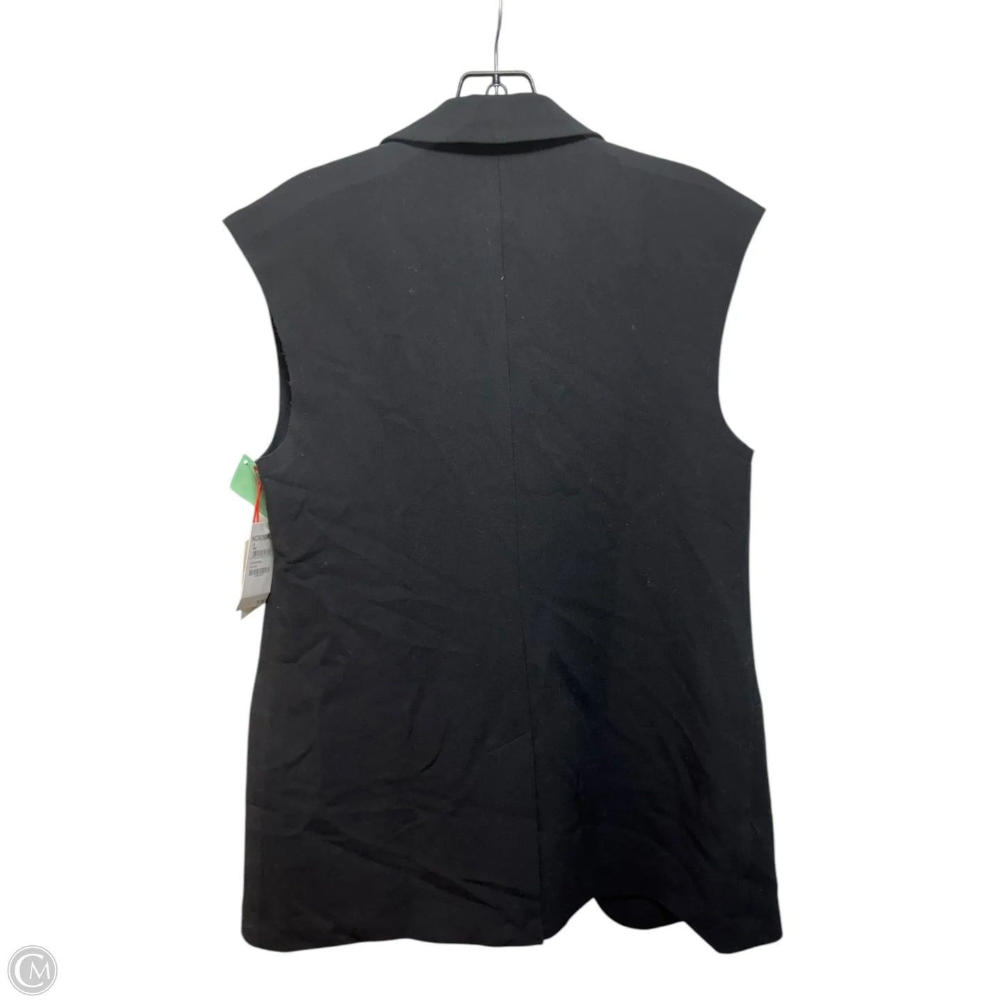 Longline Raw Shoulder Vest By Open Edit In Black, Size: S