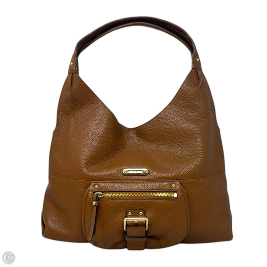 Fulton Leather Hobo Designer By Michael Kors, Size: Medium
