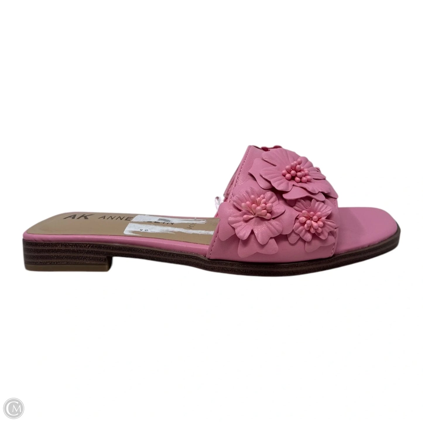 Flower Sandals Flats By Anne Klein In Pink, Size: 7