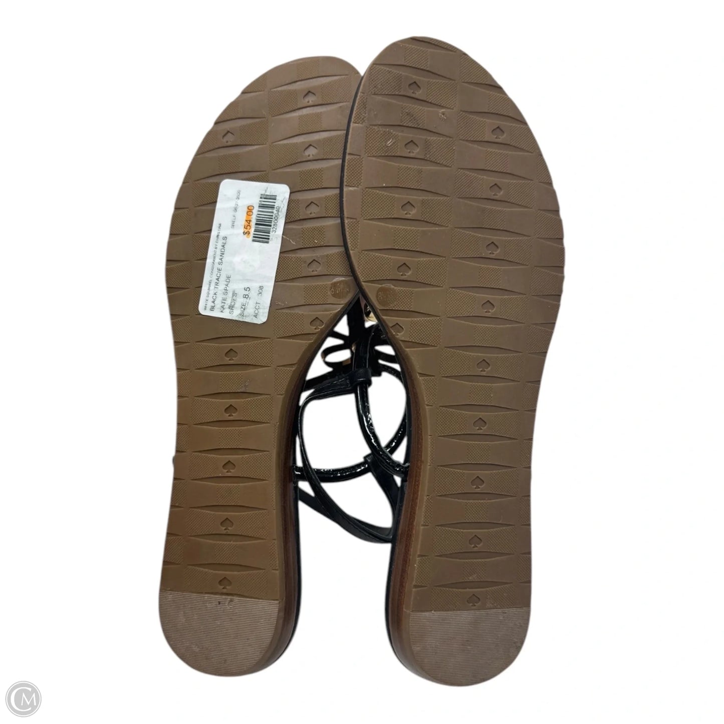 Tracie Bow Sandals Designer By Kate Spade In Black, Size: 8.5