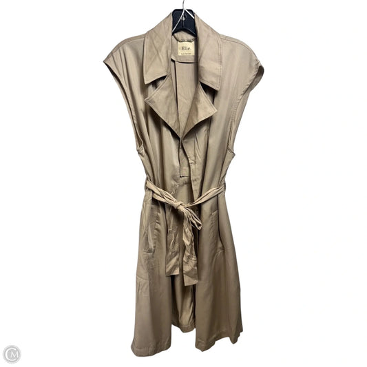 Belted Trench Vest By Elie Tahari In Beige, Size: M