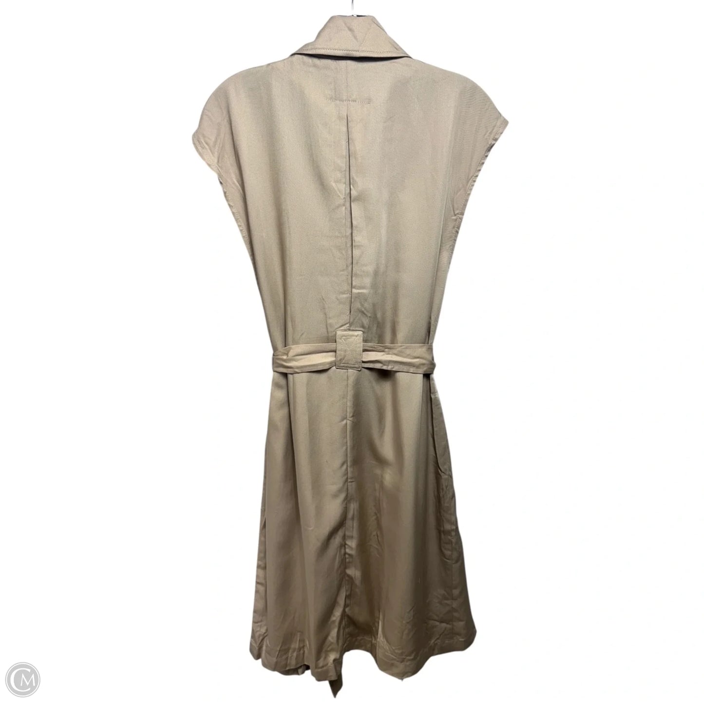 Belted Trench Vest By Elie Tahari In Beige, Size: M