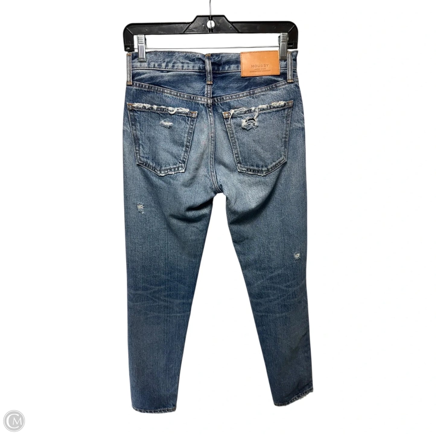 Distressed Jeans Boyfriend By Moussy In Blue Denim, Size: 24