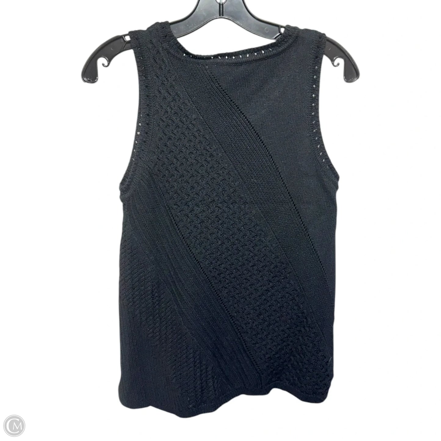 Top Sleeveless By Chicos In Black, Size: M