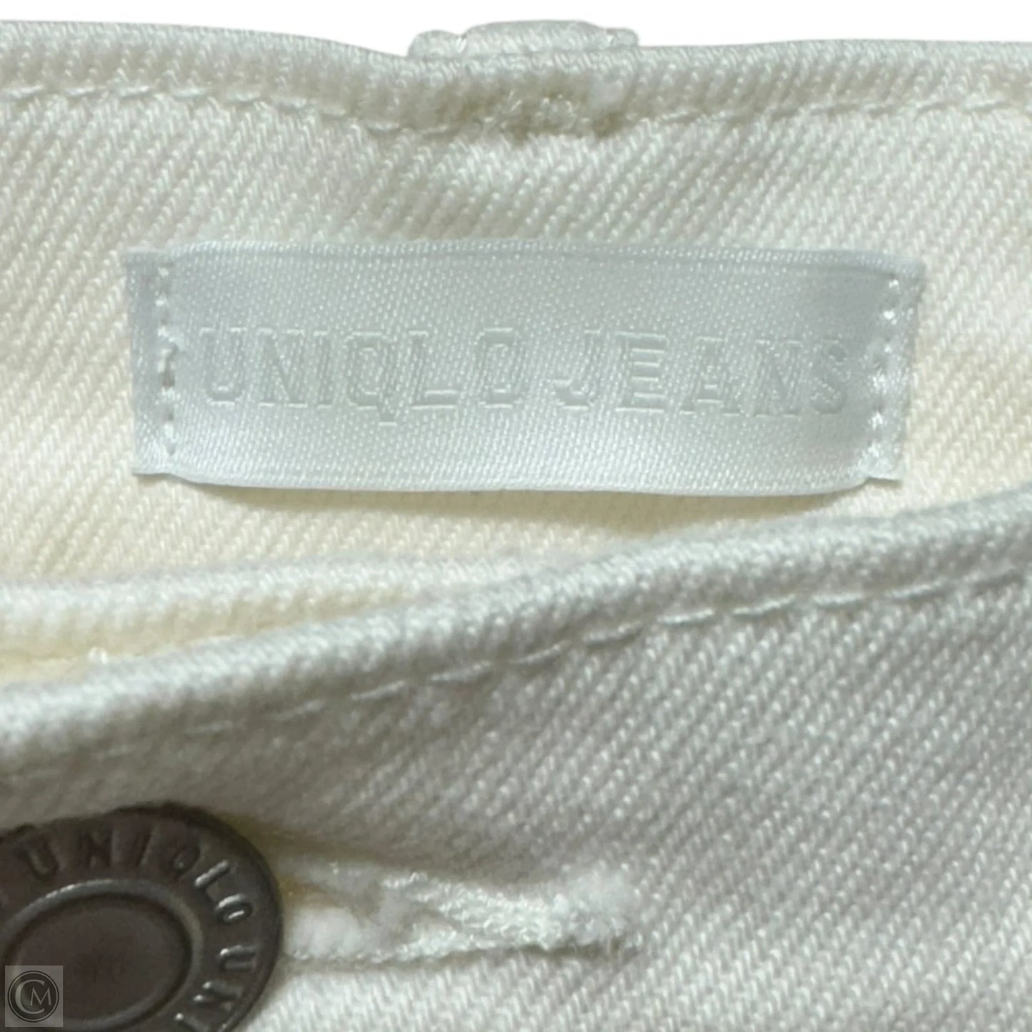 Jeans Straight By Uniqlo In Cream, Size: 22