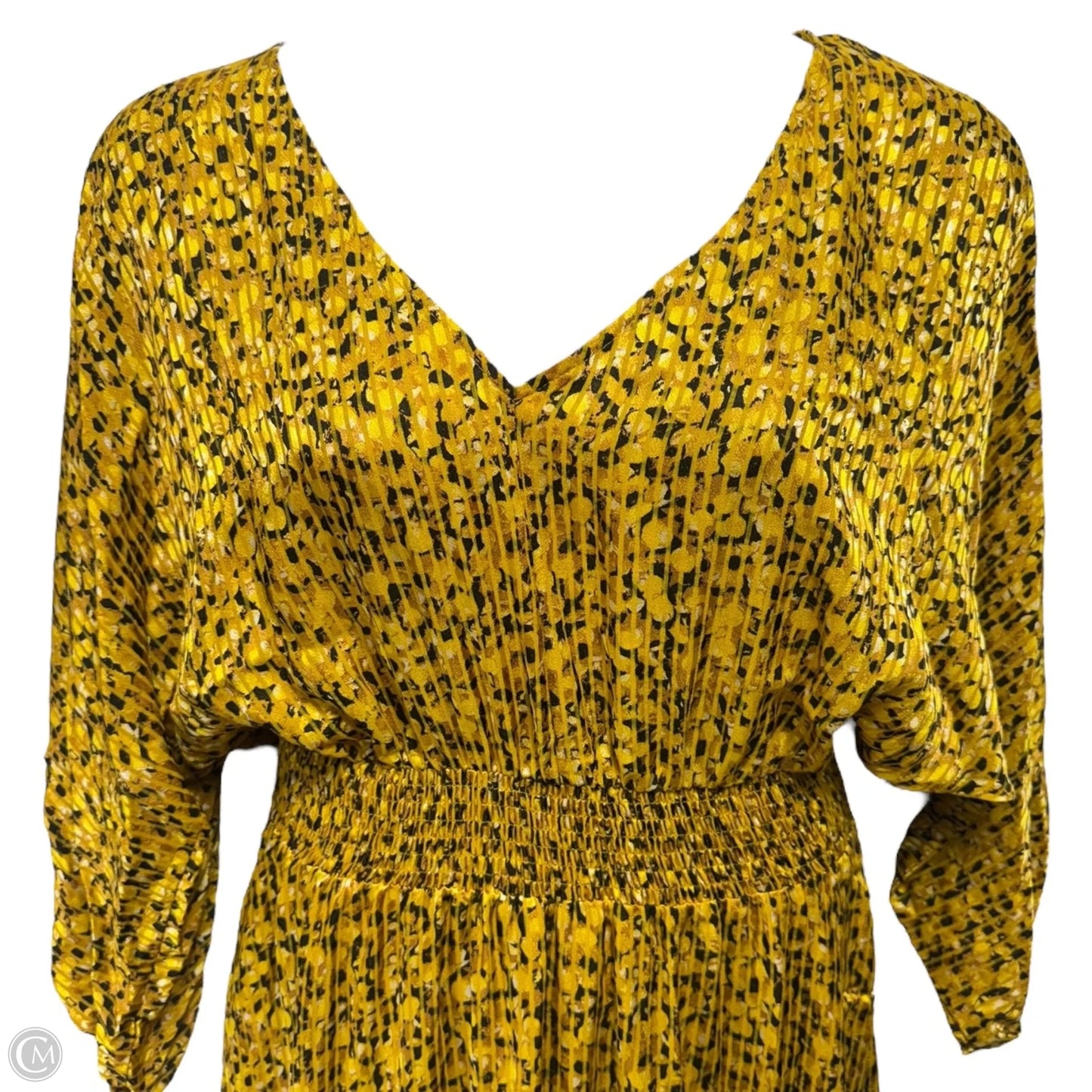 Marigold Midi Dress By Anthropologie In Yellow, Size: XL