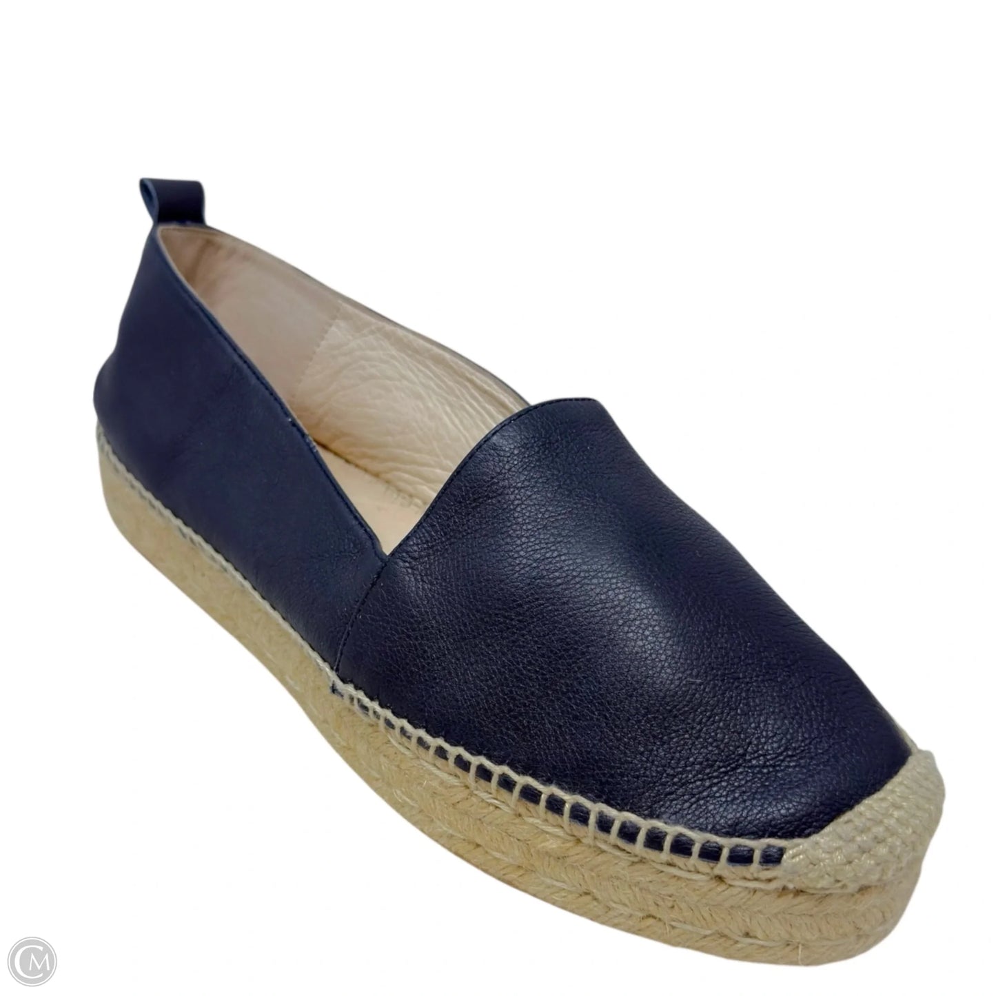 Alicia Leather Espadrilles By Hobbs London In Navy, Size: 10.5