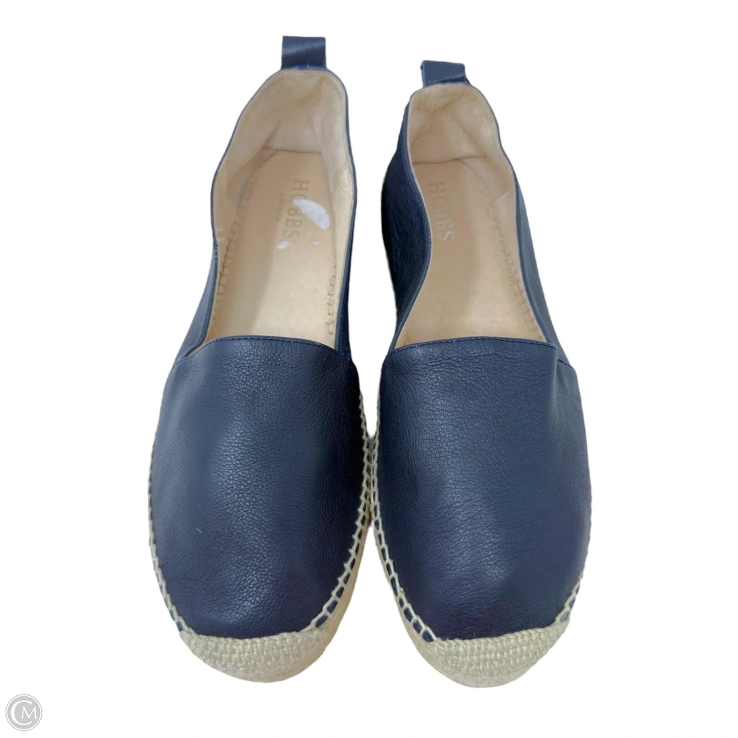 Alicia Leather Espadrilles By Hobbs London In Navy, Size: 10.5