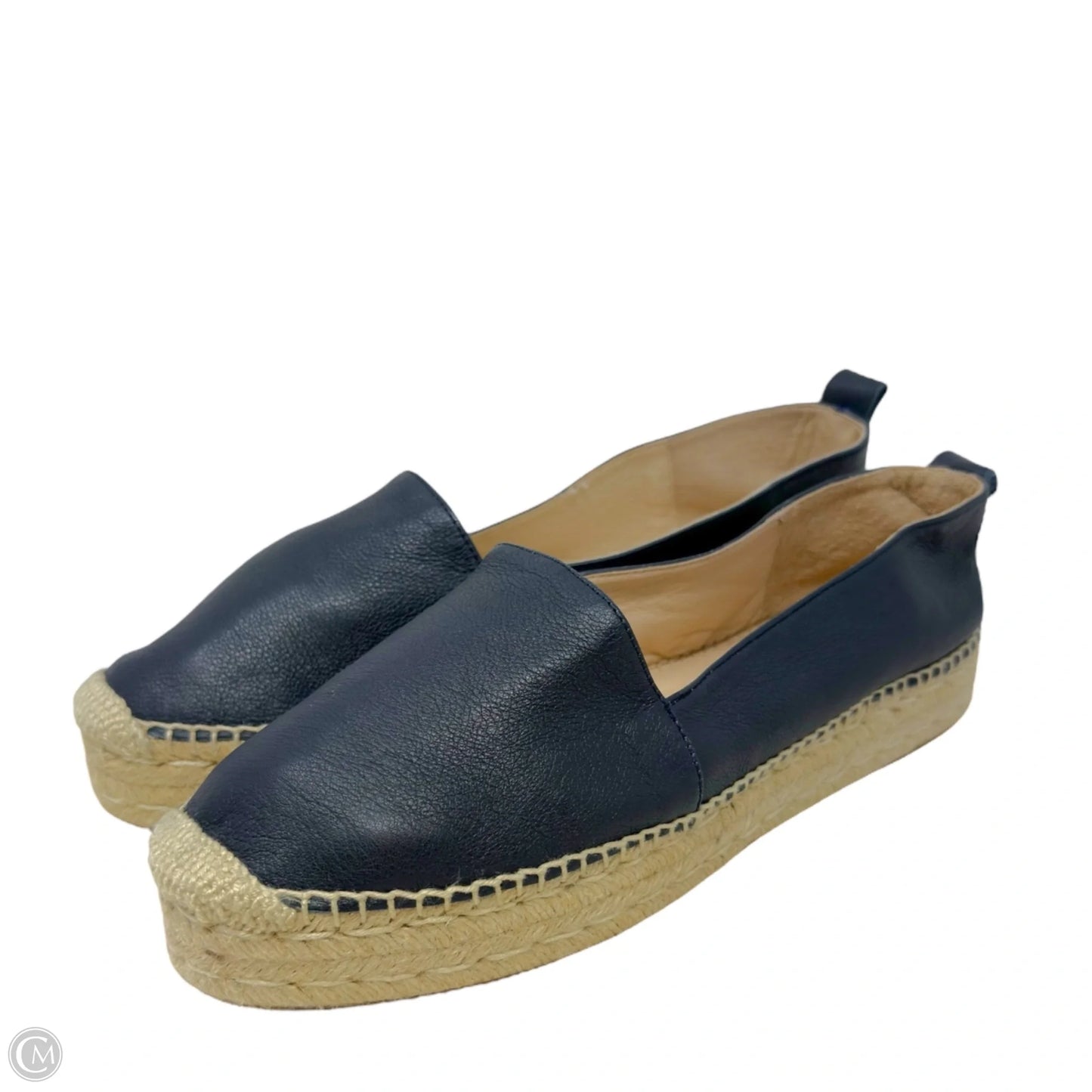 Alicia Leather Espadrilles By Hobbs London In Navy, Size: 10.5