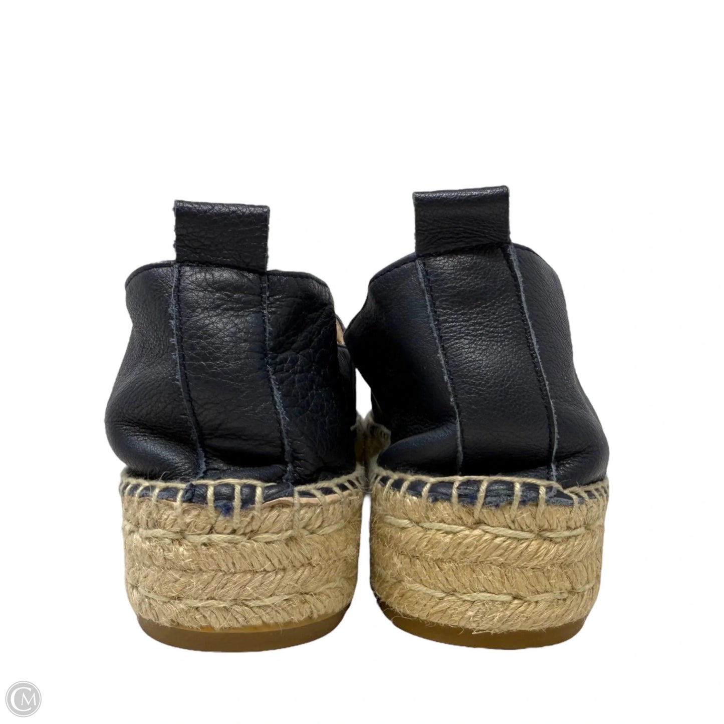 Alicia Leather Espadrilles By Hobbs London In Navy, Size: 10.5