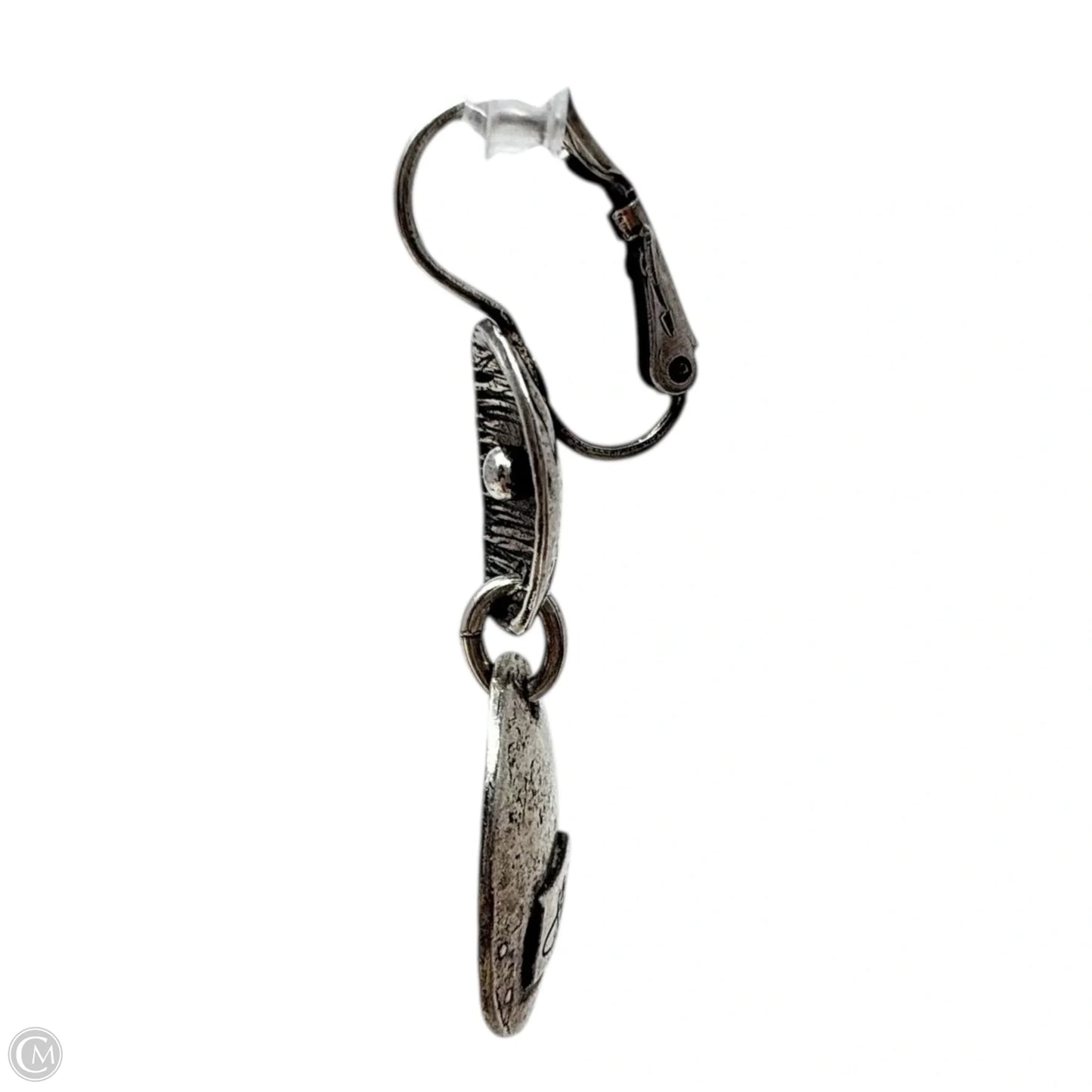 Textured Sterling Silver Dangle Earrings