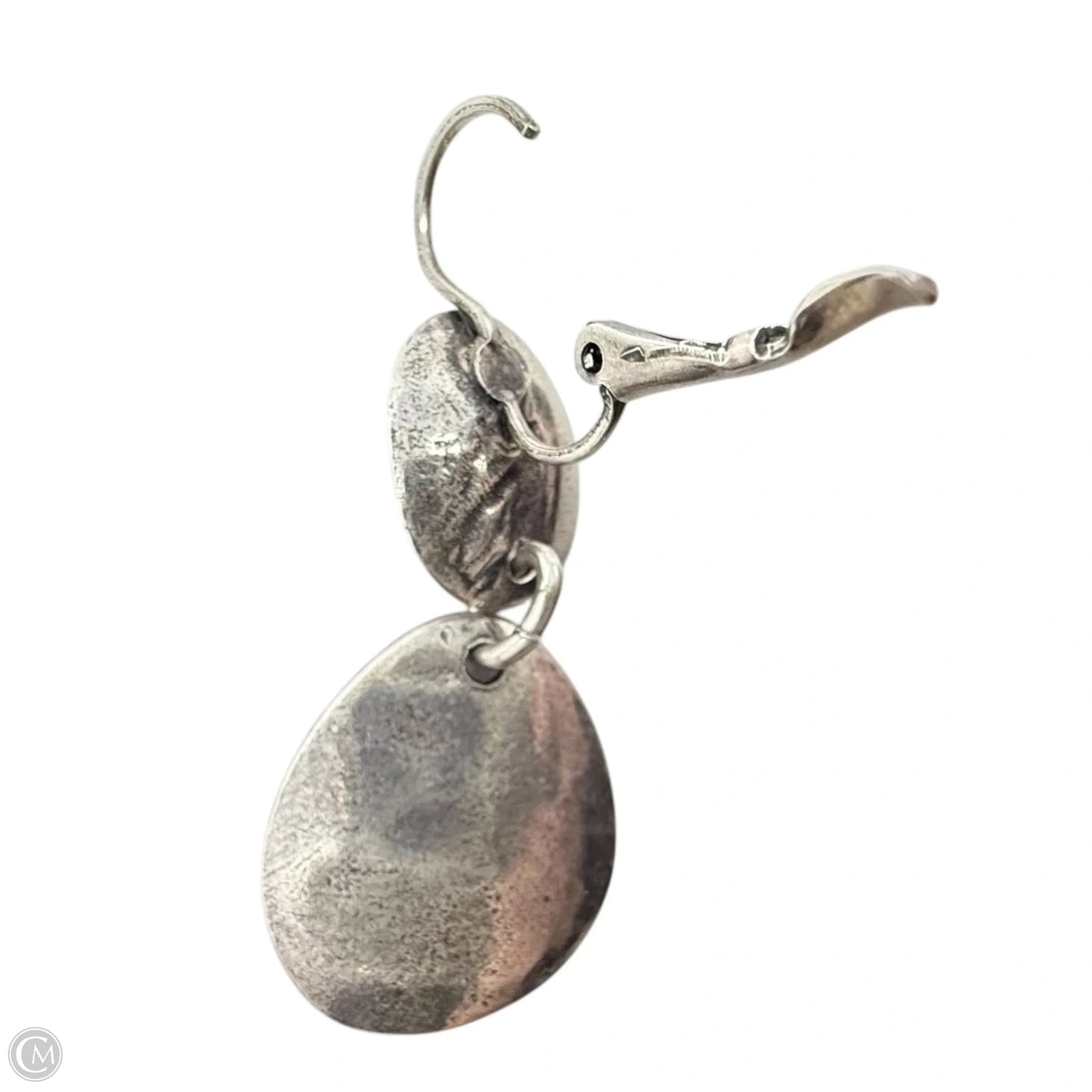 Textured Sterling Silver Dangle Earrings