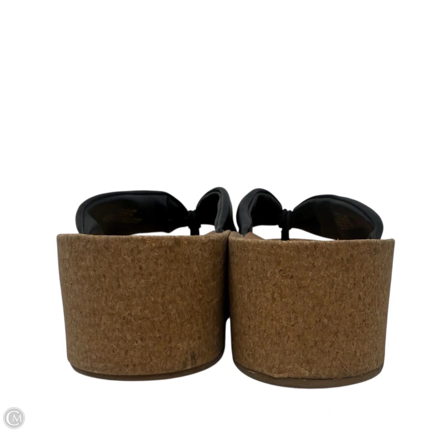 Lellina Leather Platform Sandals By Lucky Brand In Black, Size: 7.5
