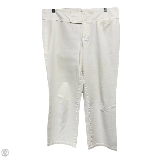 Preppy Palm Beach Fit Pants Designer By Lilly Pulitzer In White, Size: 6
