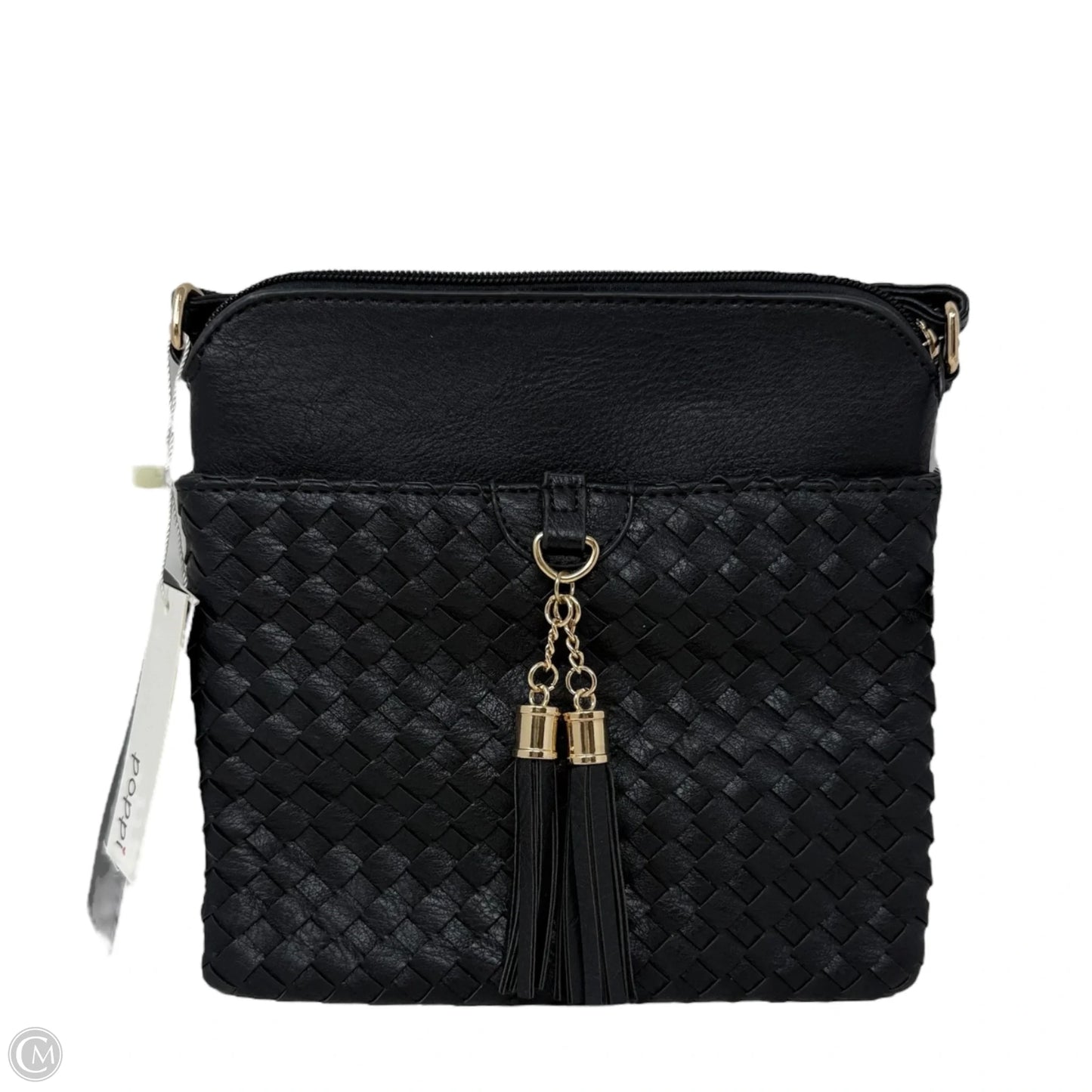 Vegan Leather Crossbody By Poppi, Size: Medium