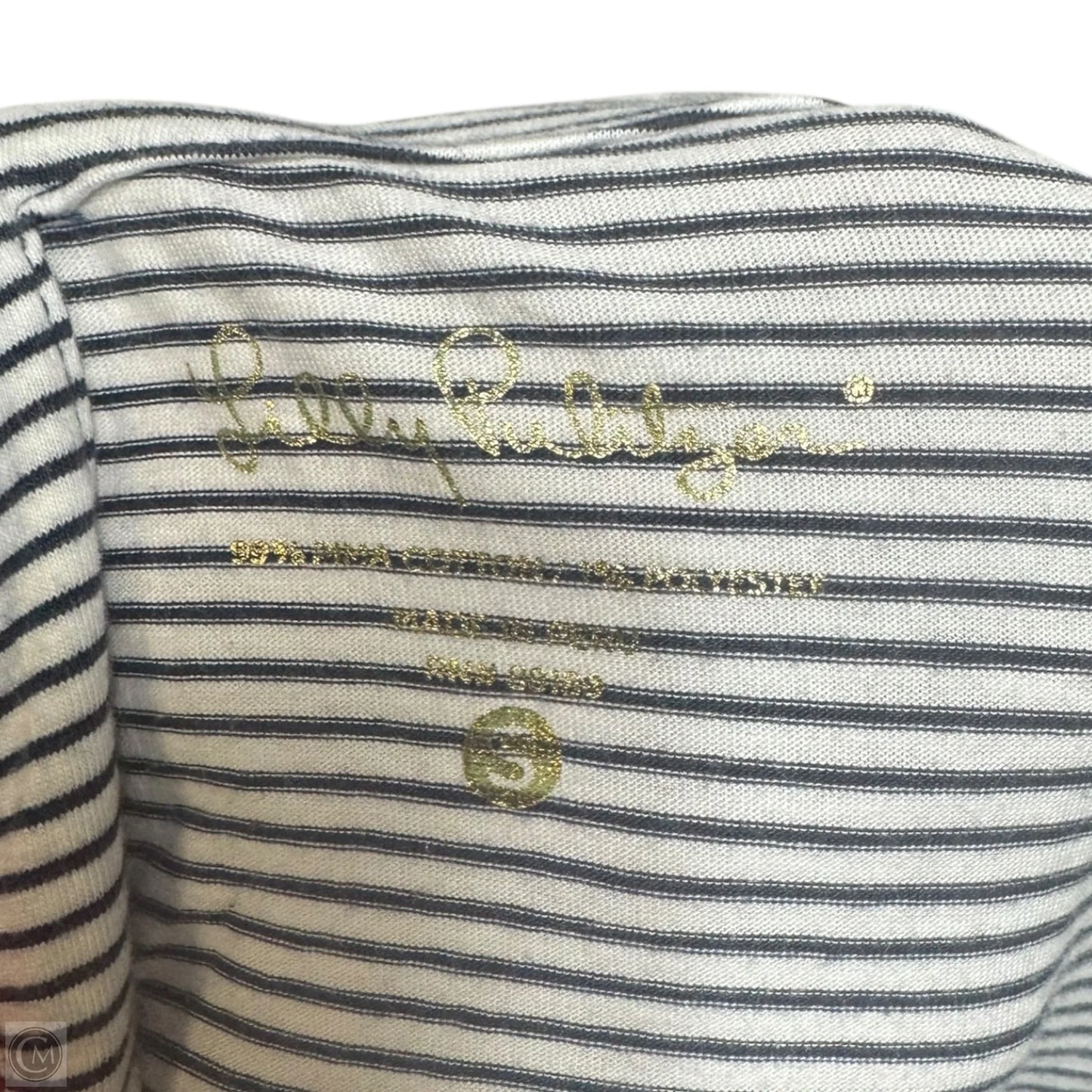 Noelle Dress Designer By Lilly Pulitzer In True Navy Bayside Stripe, Size: S