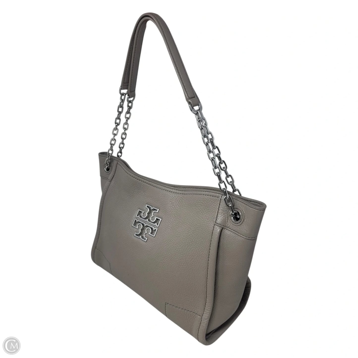 Britten Pebbled Leather Handbag Designer By Tory Burch, Size: Medium