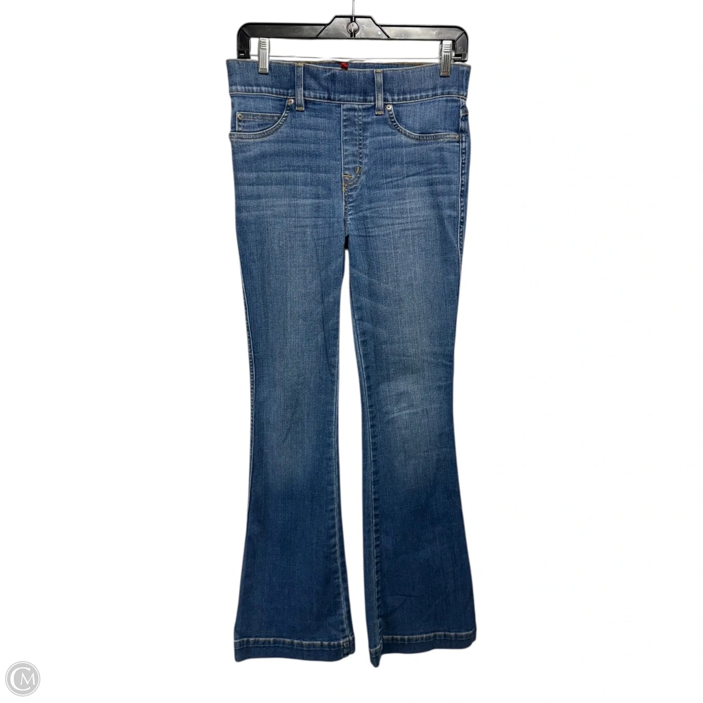 Jeans Flared By Spanx In Blue Denim, Size: S